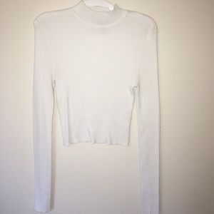 White turtleneck long sleeve sweater Forever21